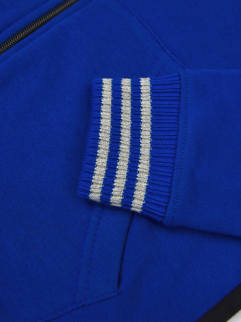 Next Full Zipper Fleece Hoodie For Kids-Blue with Black-SP987