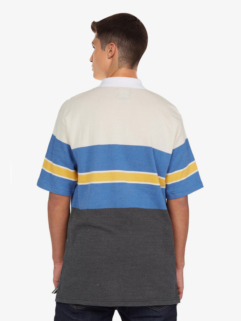 DCSHOESCO P.Q Half Sleeve Polo For Men-Striped-RT808