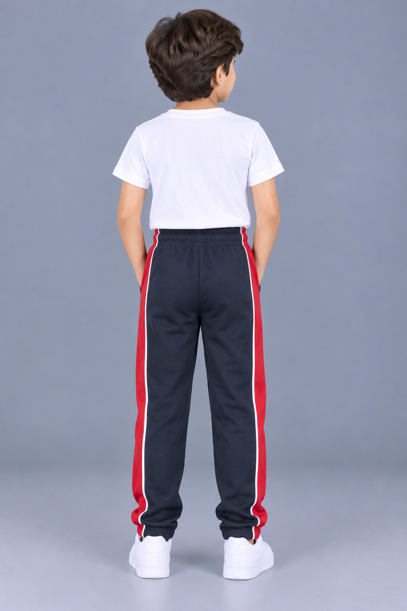 Premium Jogger Both Trouser For Kids-Navy Blue - MU26