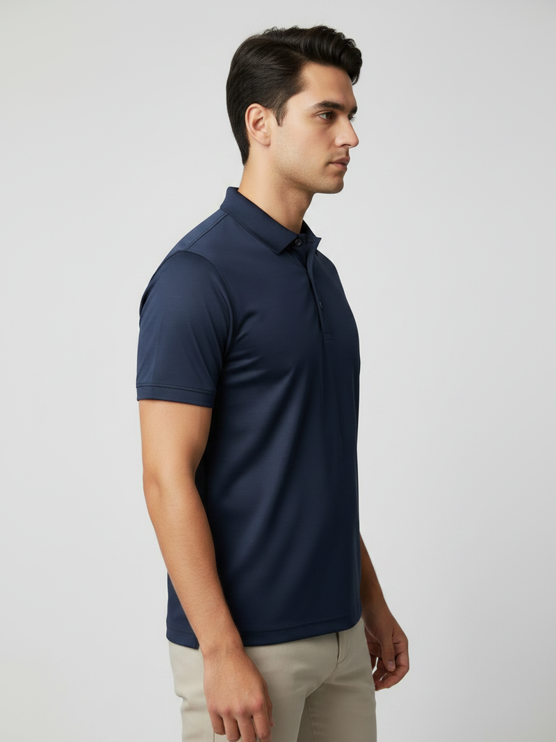 Rawgear Summer Dry Fit Polo Shirt For Men-Dark Navy-BE5149