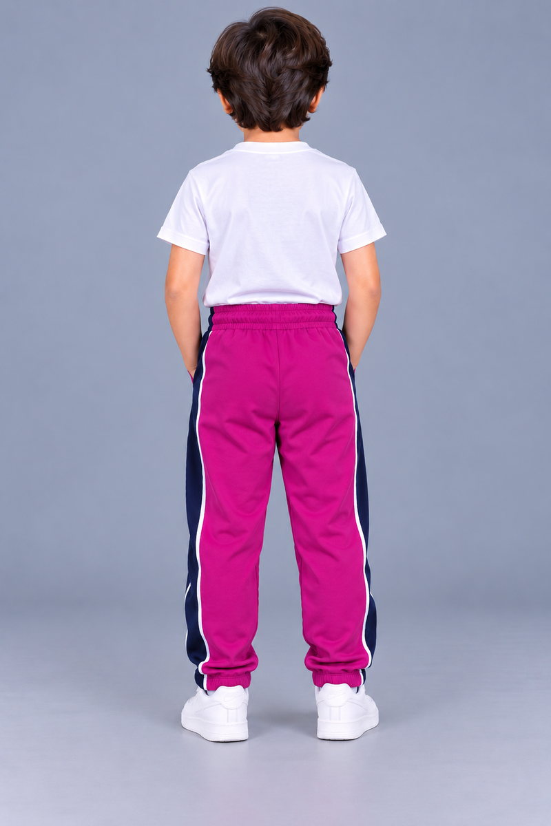 Premium Jogger Both Trouser For Kids-Magenta - MU25