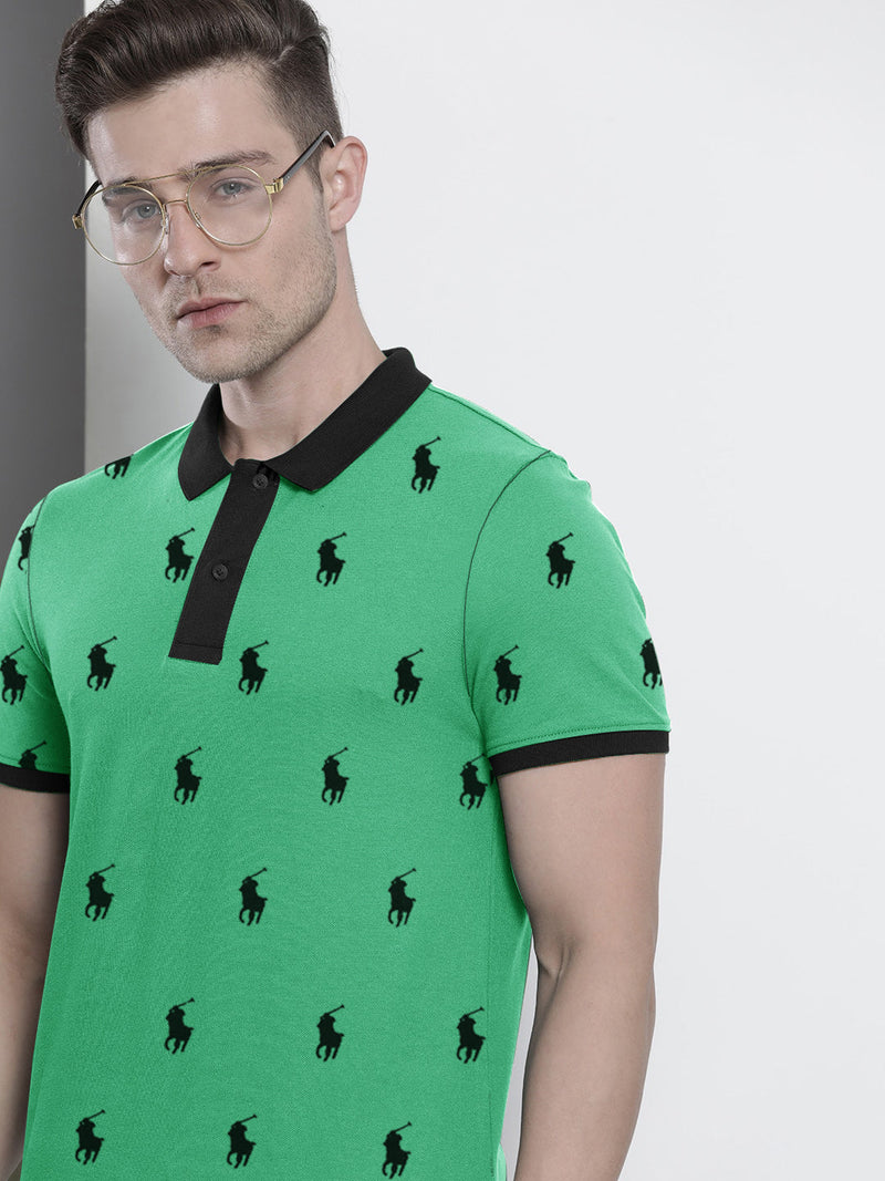 Summer Polo Shirt For Men-Green-AN3960