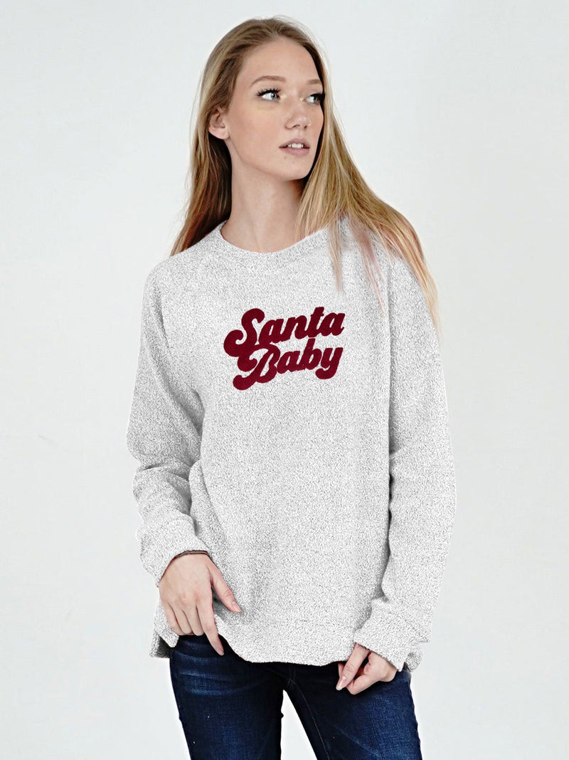 Royce Comfy Terry Sweatshirt For Ladies-Silver-RT854