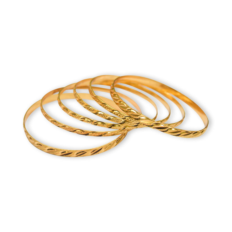 Stylish Trending Golden Color Bangles-JW172