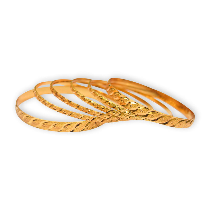 Stylish Trending Golden Color Bangles-JW172