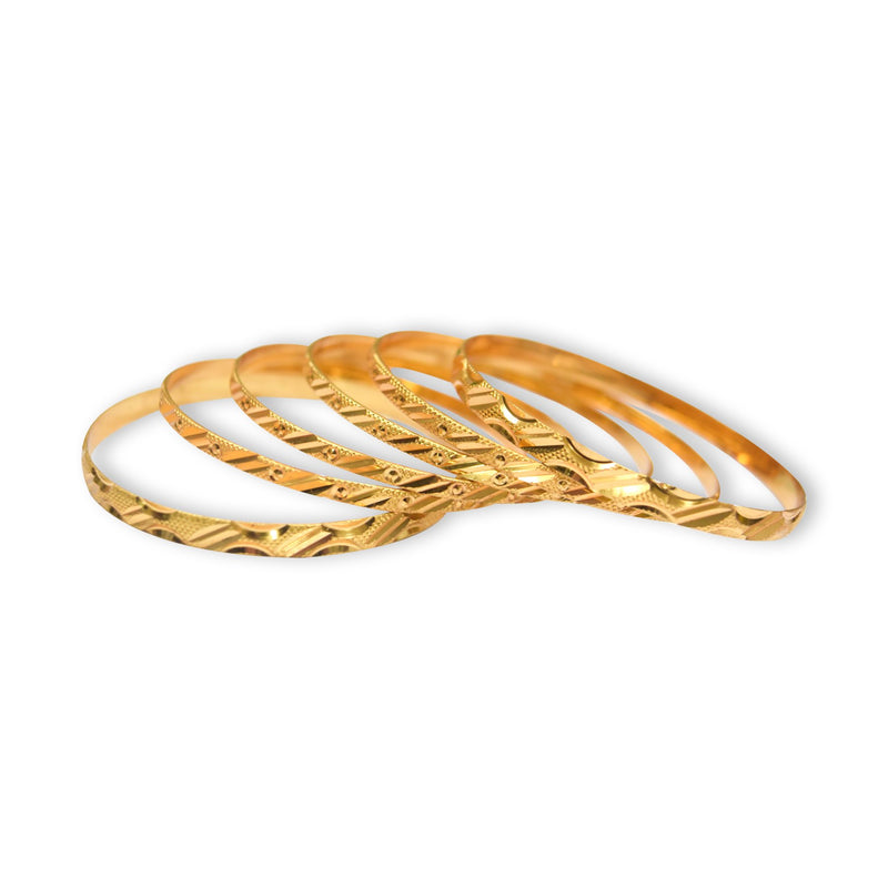 Stylish Trending Golden Color Bangles-JW172