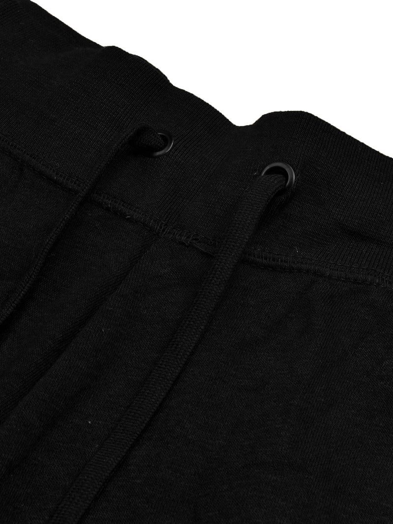 Nyc Polo Gathering Fit Fleece Jogger Trouser For Men-Black with Red Panel-RT2184