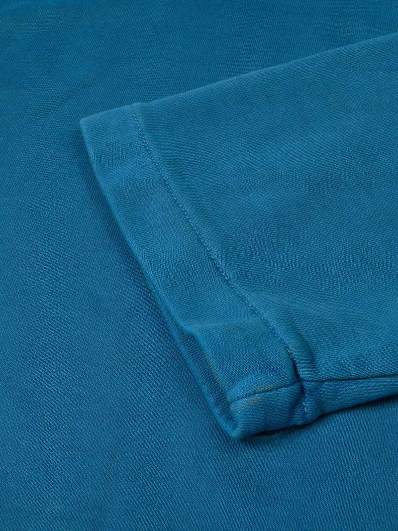 Next Terry Fleece half Sleeve Pullover Hoodie For Men Blue-RT2137