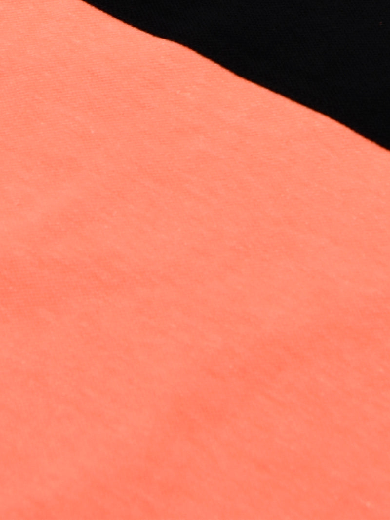 HB Summer P.Q Polo Shirt For Kids-Light Coral Melange With Blue Stripes-RT274