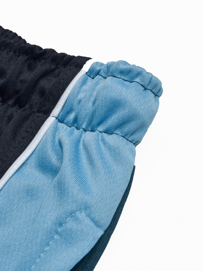 Louis Vicaci Summer Active Wear Tracksuit For Men-Navy with Sky Pannels-RT2428