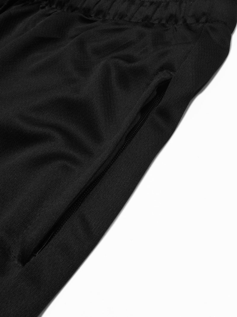 Louis Vicaci Summer Active Wear Tracksuit For Men-Black with white & Red Stripes-RT2492