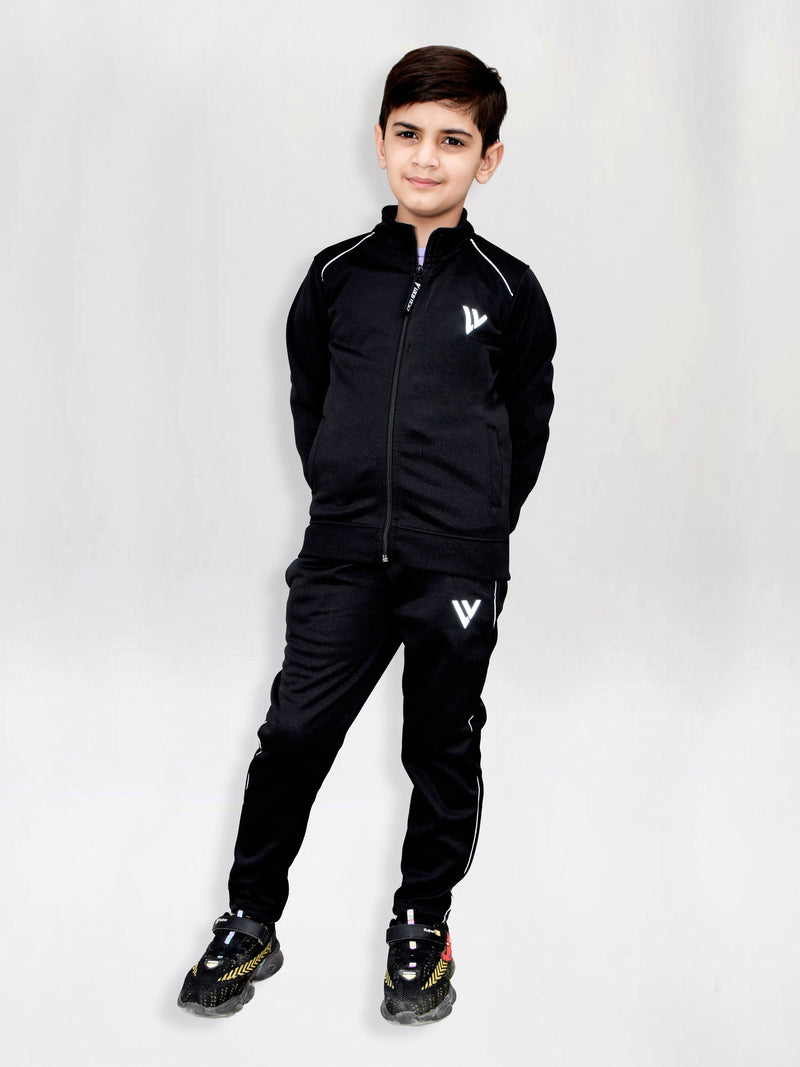 Louis Vicaci Lightning Flash Training Tracksuit For Kids-Black-RT1143