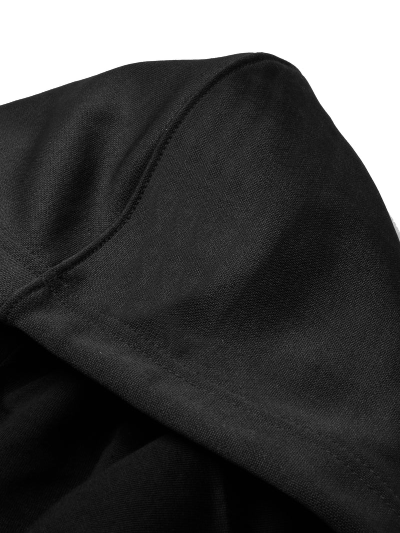 Louis Vicaci Lightning Flash Zipper Hooded Training Tracksuit For Men-Black-RT1159