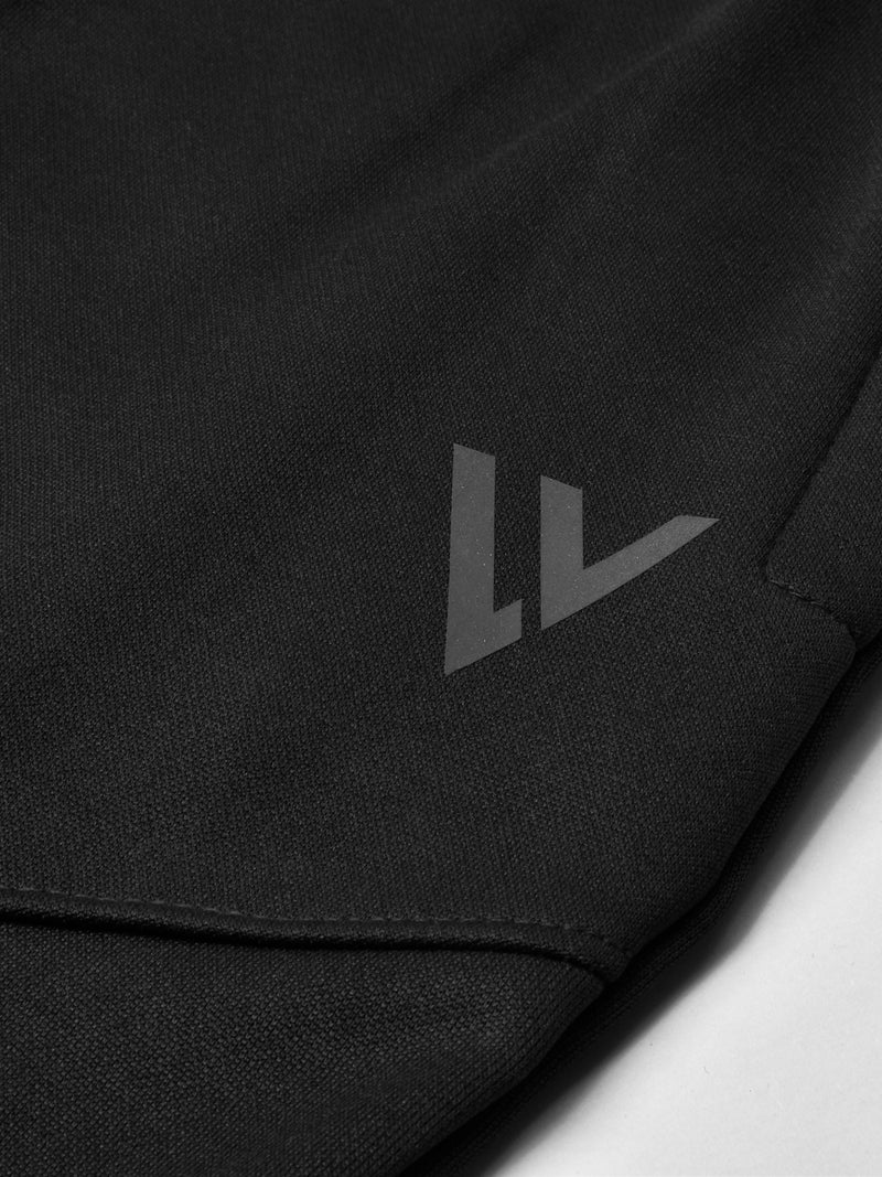 Louis Vicaci Lightning Flash Zipper Hooded Training Tracksuit For Men-Black-RT1159