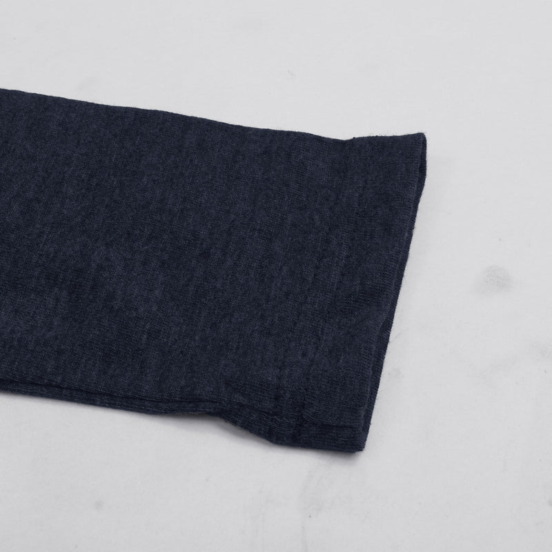 US POLO ASSN Single Jersey Long Sleeve Tee Shirt For Kids-Blue Melange & Charcoal Melange-NA12886