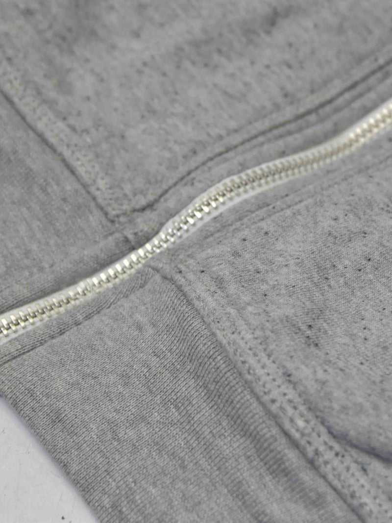 Adidas Faux Fur Zipper Hoodie For Men-Grey Melange-NA13961