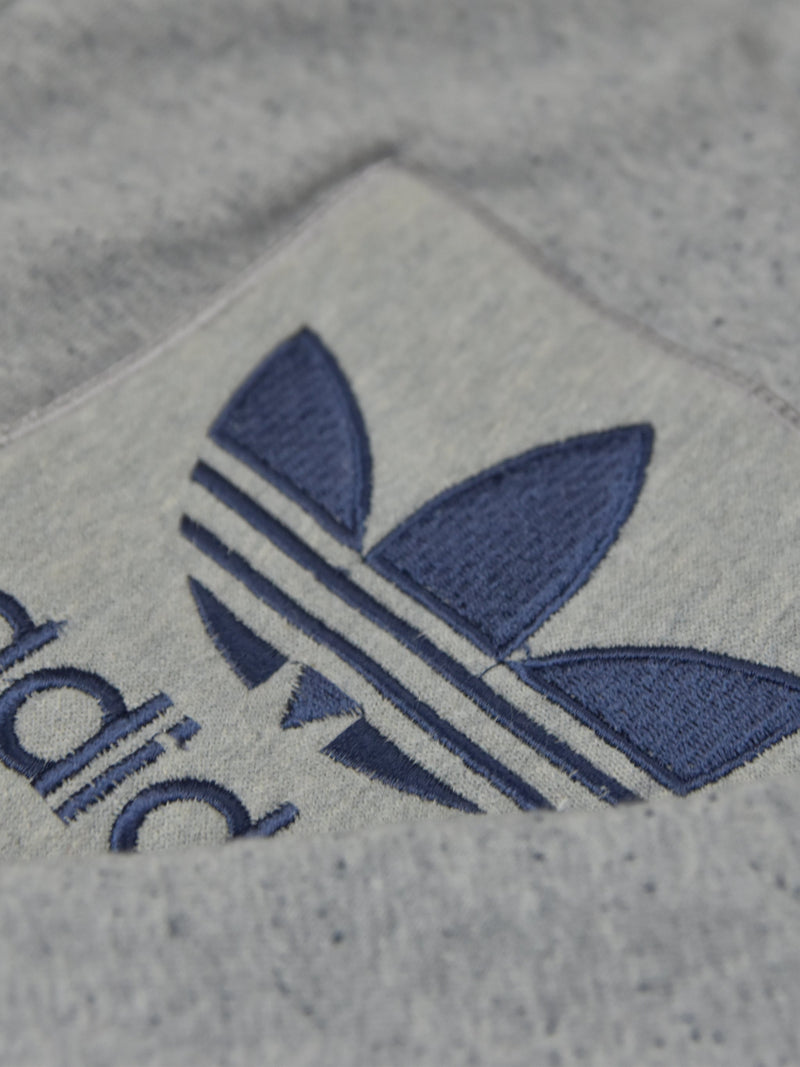 Adidas Faux Fur Zipper Hoodie For Men-Grey Melange-NA13961