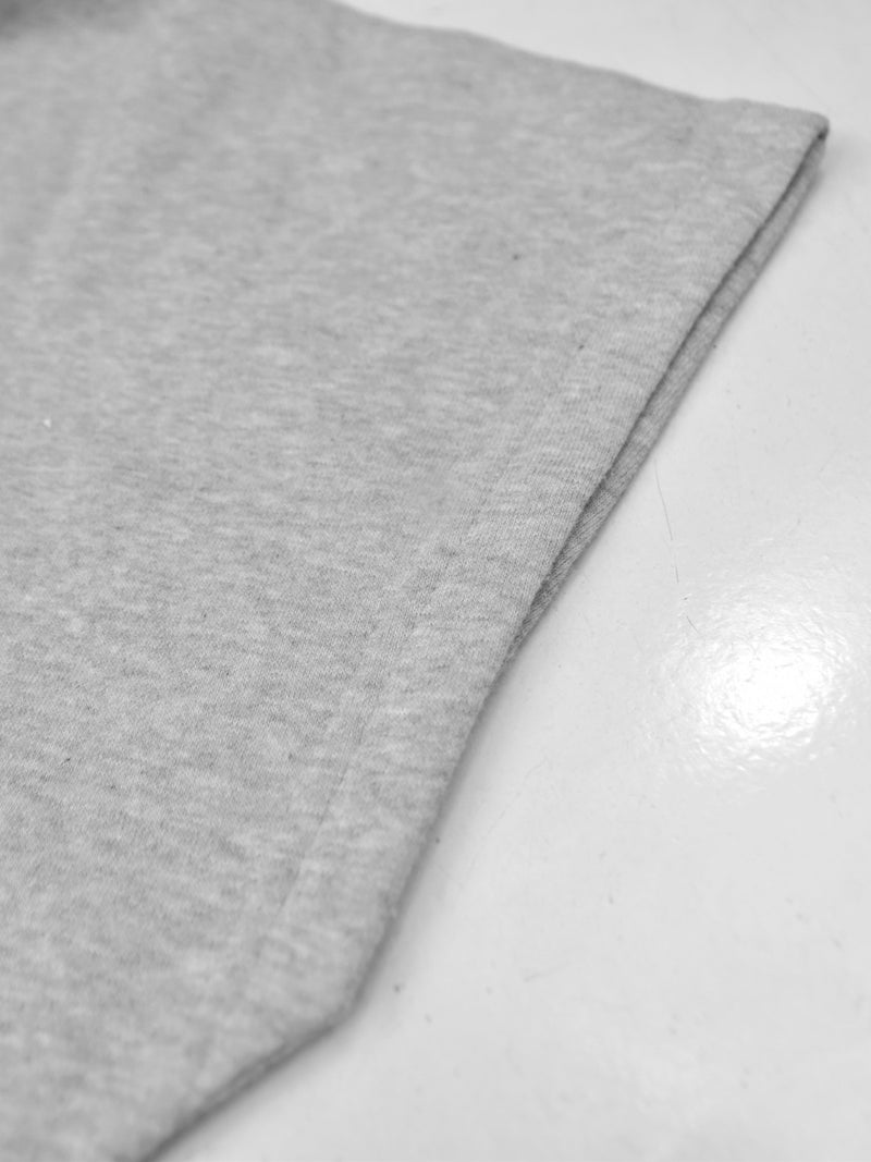 NK Fleece Cowl Neck Sleeveless Hoodie For Men-Grey Melange-RT2135