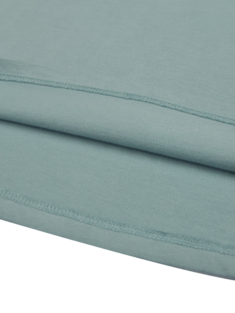 Maxx Single Jersey Half Sleeve Crew Neck Tee Shirt For Girls-Bond Blue-SP6406