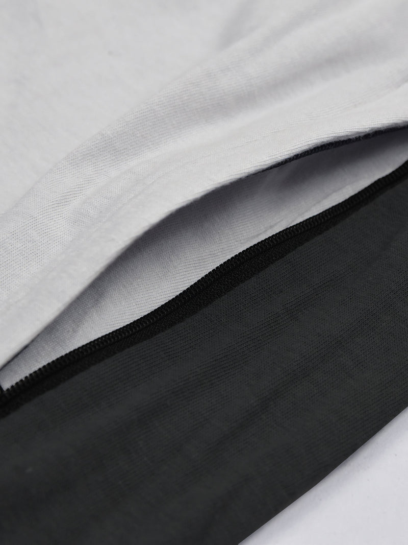 Summer Single Jersey Slim Fit Trouser For Men-Light Ice With Dark Grey Stripe-NA14246