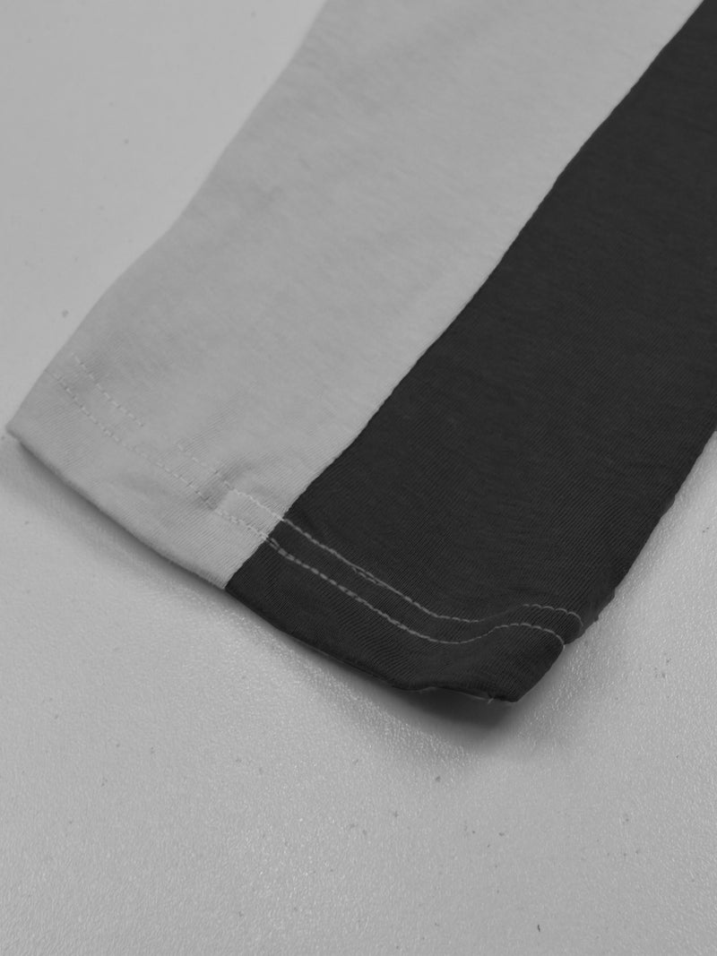 Summer Single Jersey Slim Fit Trouser For Men-Light Ice With Dark Grey Stripe-NA14246