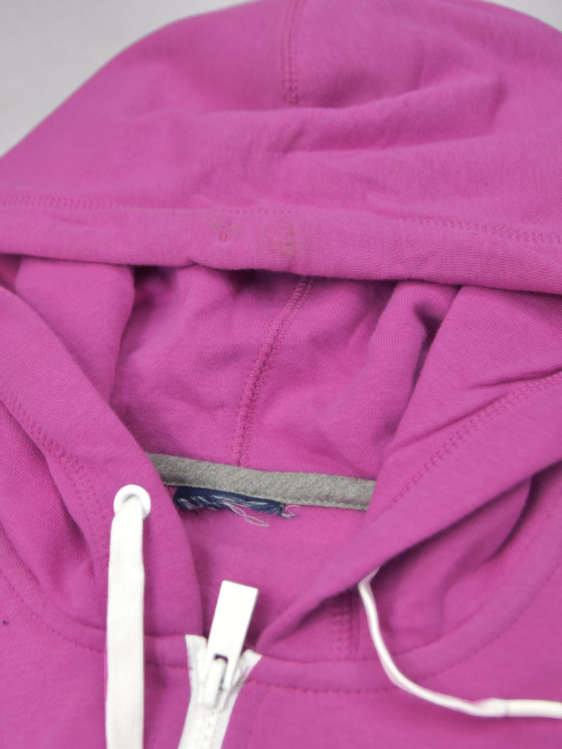 NK Fleece Zipper Hoodie For Men-Magenta-SP6224