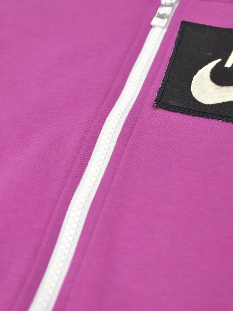 NK Fleece Zipper Hoodie For Men-Magenta-SP6224