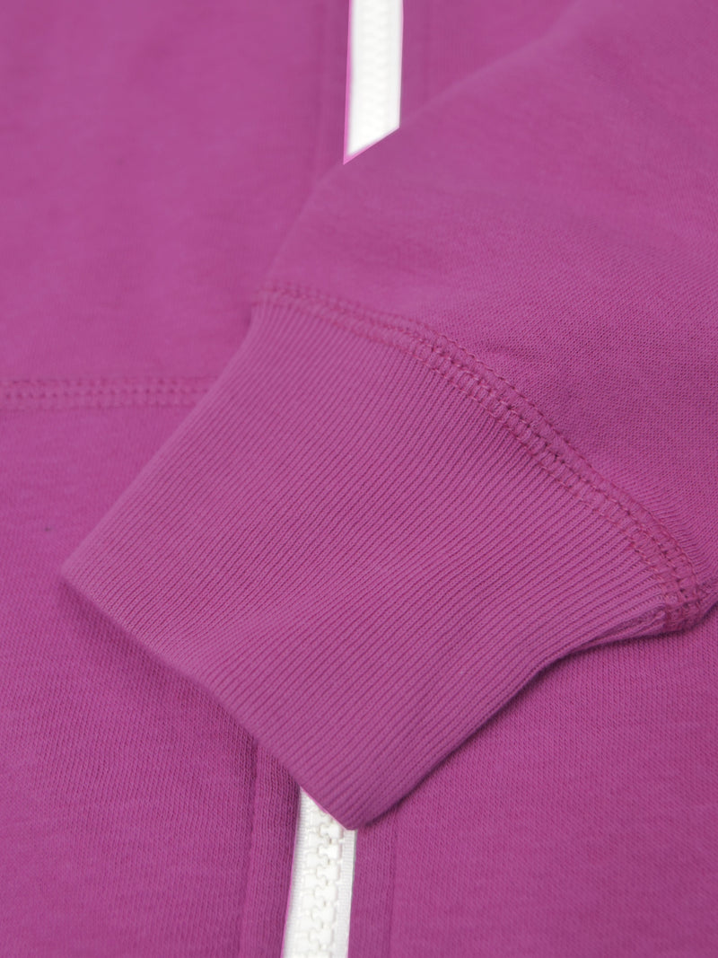 NK Fleece Zipper Hoodie For Men-Magenta-SP6224