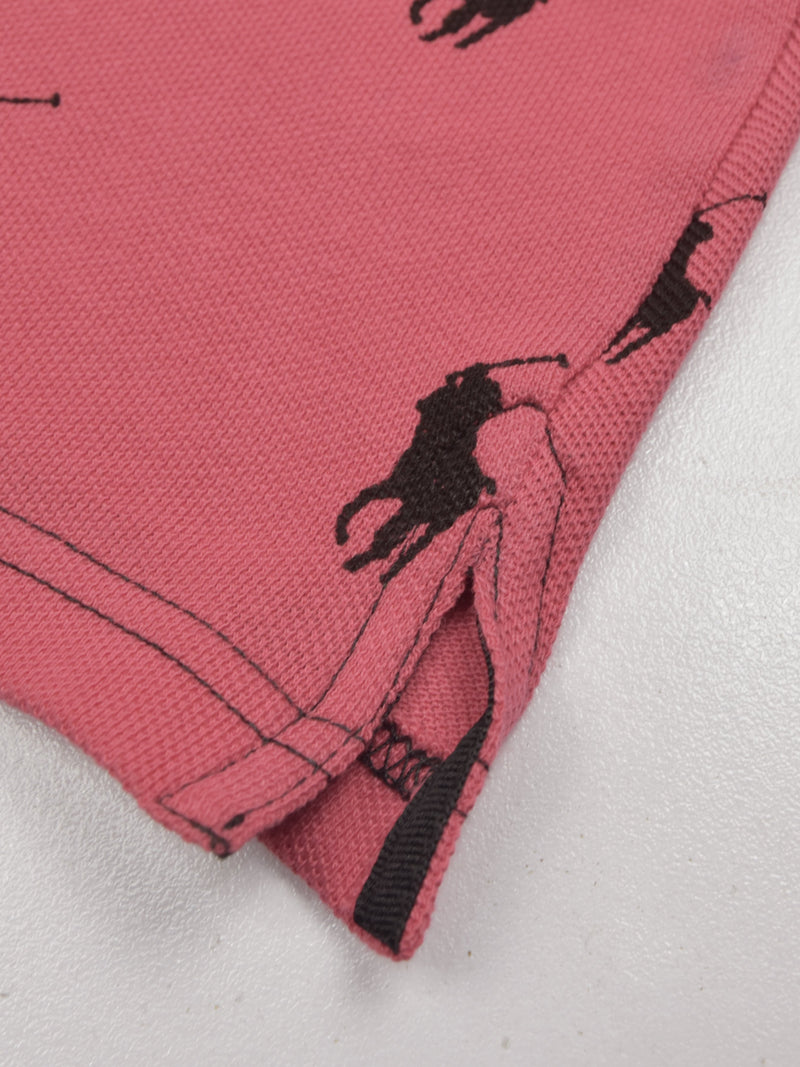 Summer Polo Shirt For Men-Dark Pink-AN3961