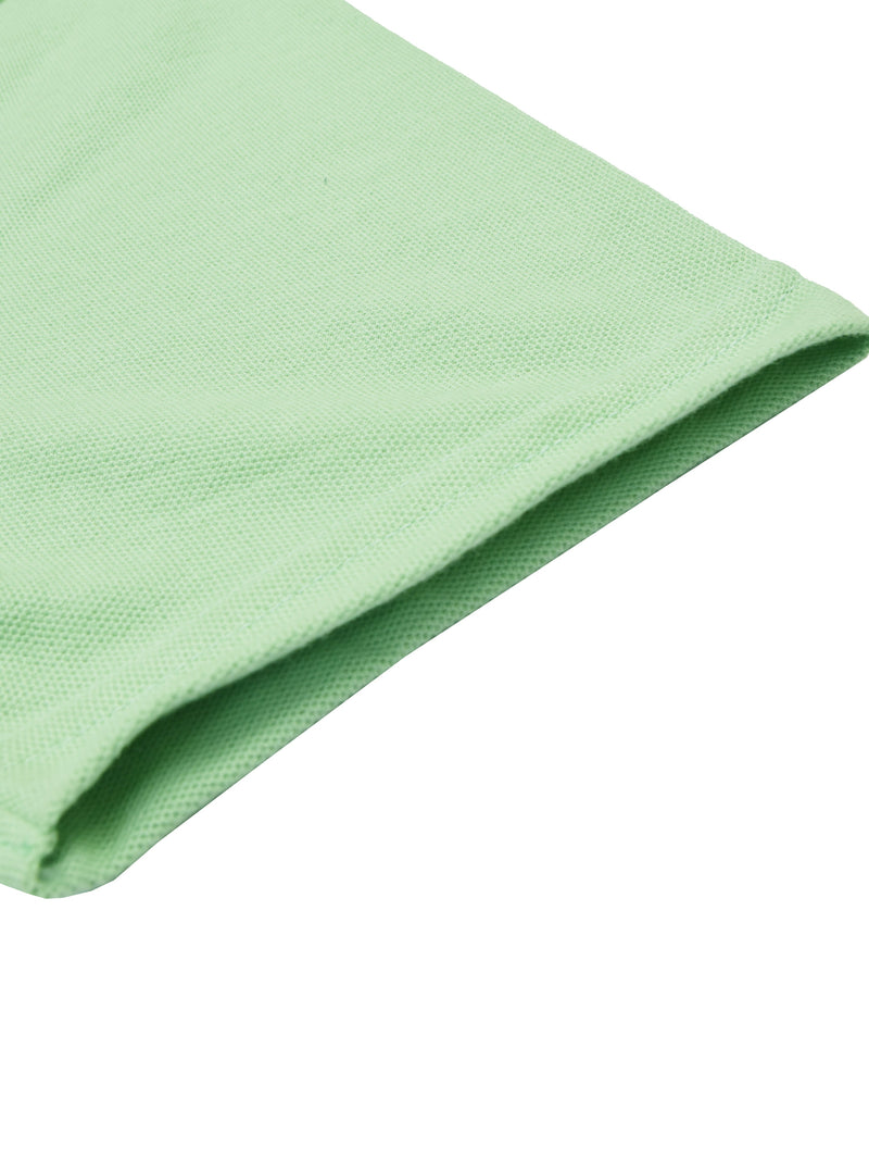 Summer Polo Shirt For Men-Blue White Grey Melange & Green Pannel-SP6503