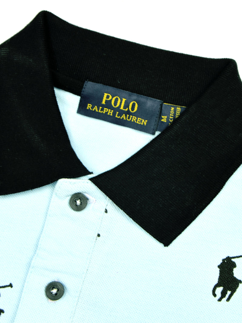 Summer Polo Shirt For Men-Sky Blue-AN3966