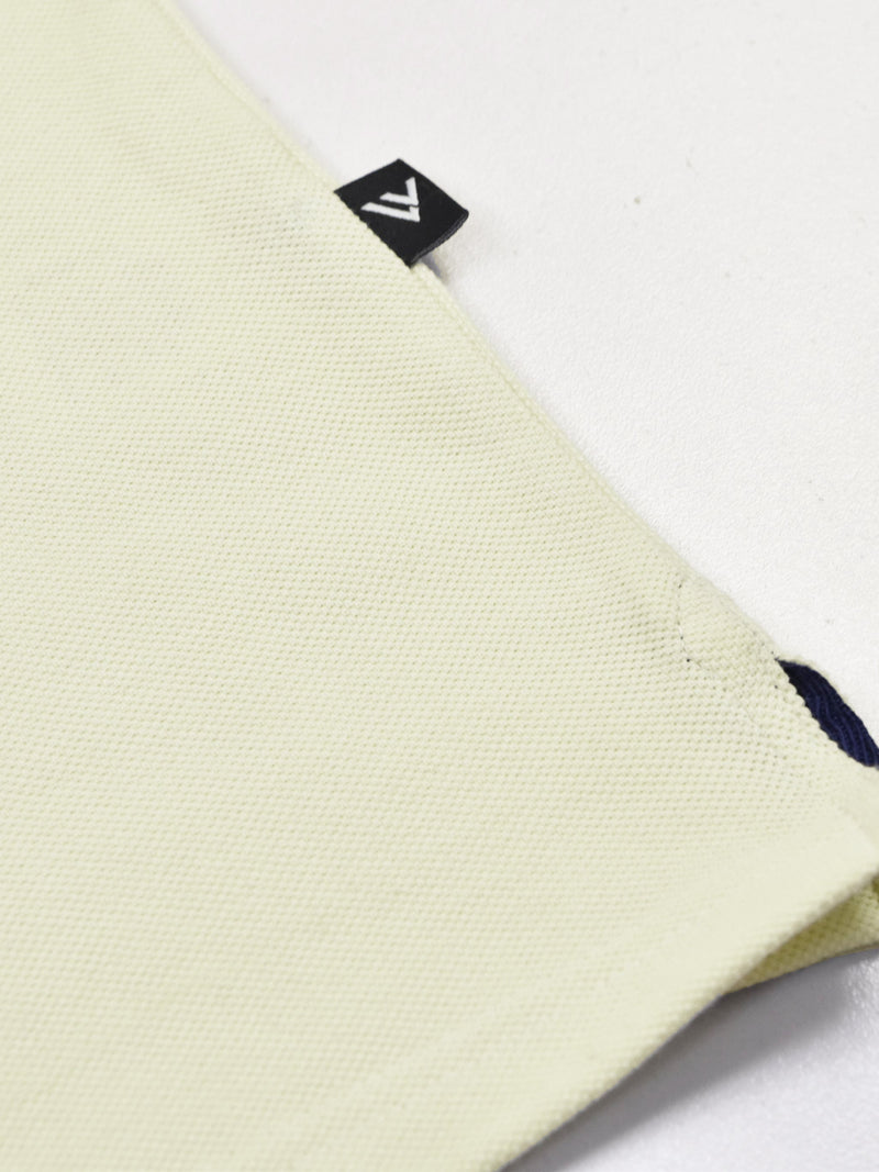 Summer Polo Shirt For Men-Off White & Dark Navy-RT2373