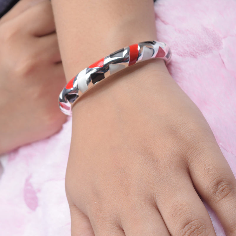 Ladies Full Stylish Mettel Multi Color Hand Bracelets-SP2539