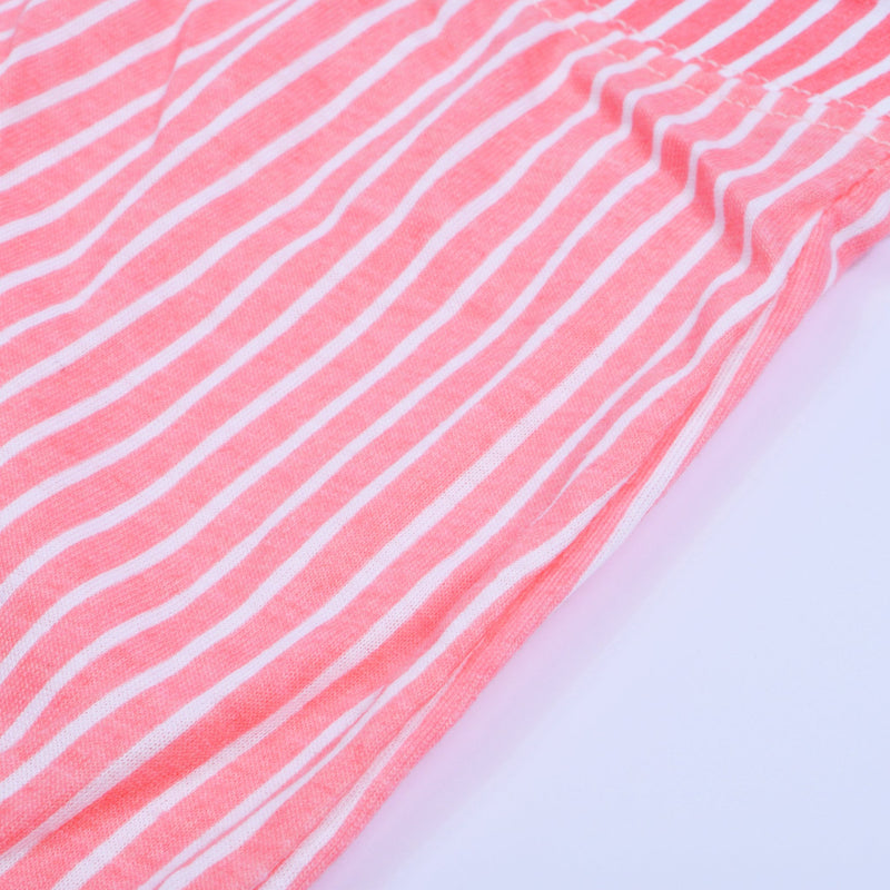 U.S Polo Sleeve Less Sleeping Suit For Women-Pink Striper-RT603