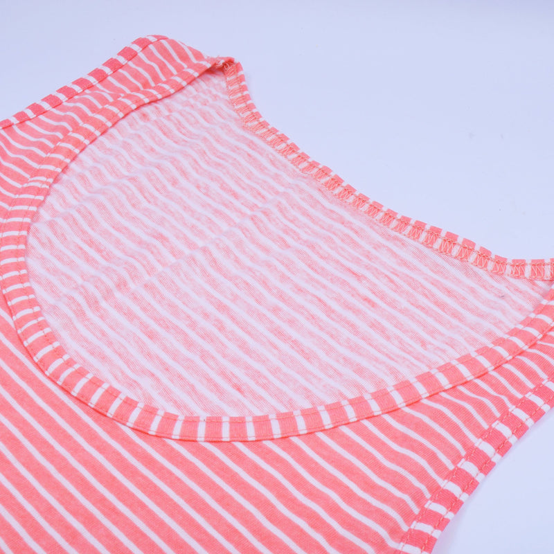 U.S Polo Sleeve Less Sleeping Suit For Women-Pink Striper-RT603