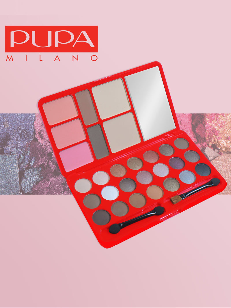PUPA 21 Color Flash Gleam Eye Shadow Kit-RT642-1