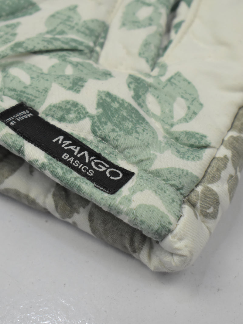 Mango Quilted Zipper Mock Neck Jacket For Kids-Allover Print-RT996