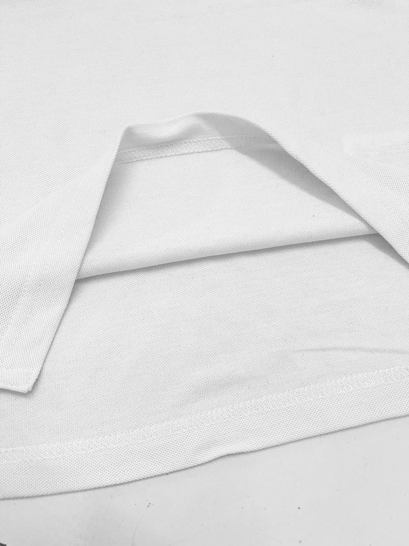 USPA Half Sleeve P.Q Polo Shirt For Kids-White & Yellow-RT1959