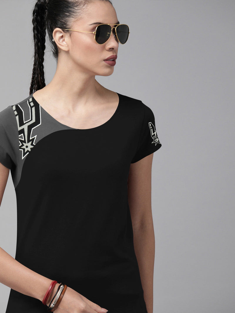 Magestic Single Jersey Deep V Neck Tee Shirt For Ladies-BE14642