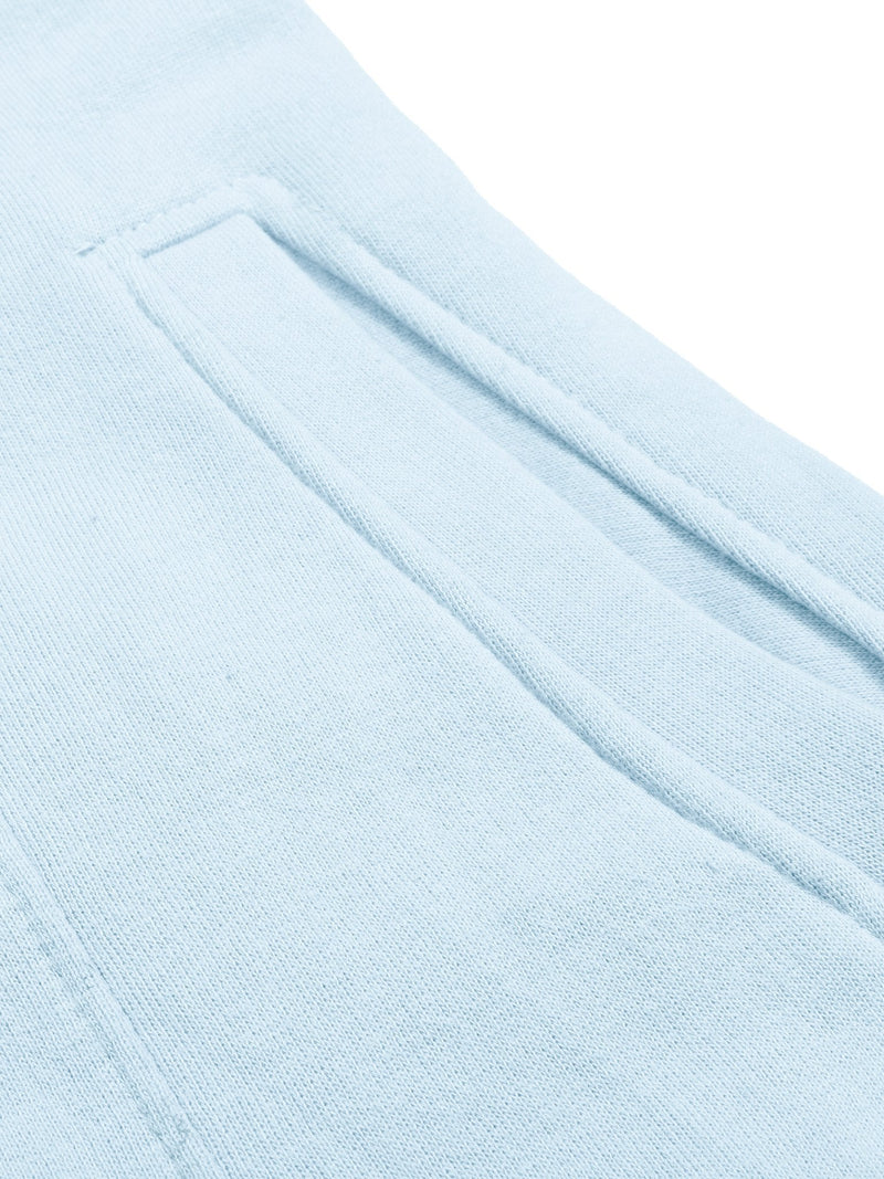 McKenzie Fleece Stylish Long Trench Coat For Ladies-Light Bond Blue-RT1027