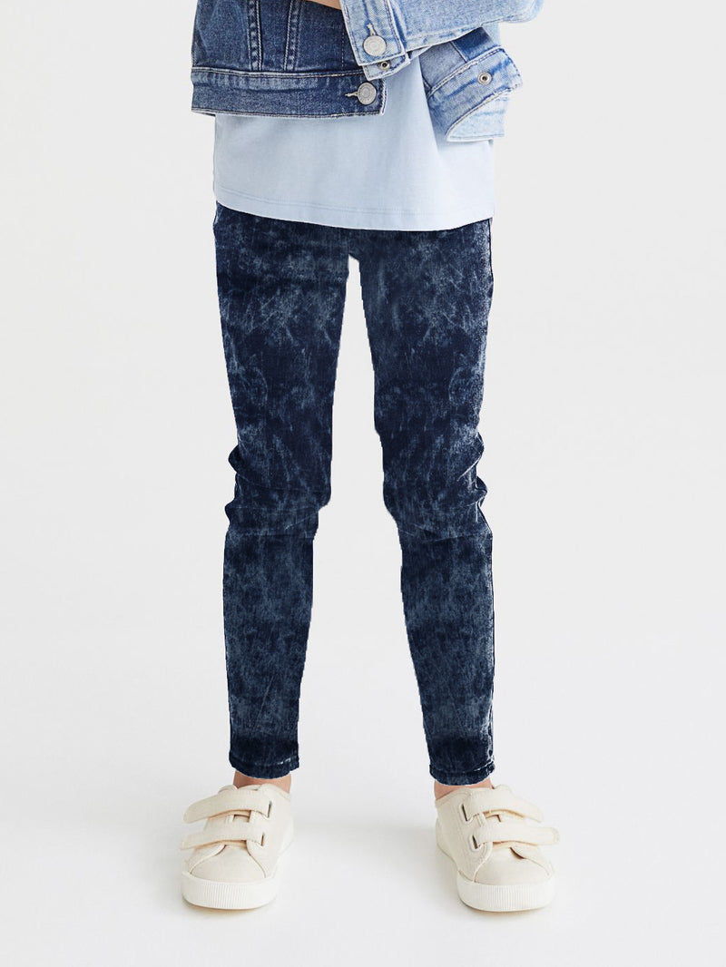 Denimize Stylish Slim Fit Denim For Kids-Dark Blue Faded-RT988