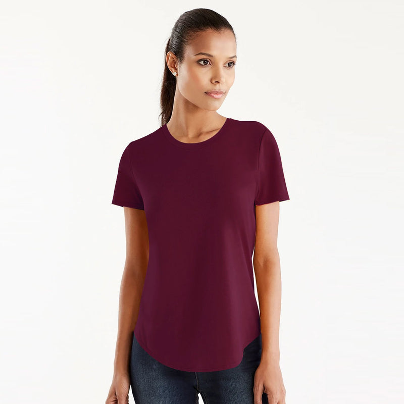 Popular Sports Viscose Crew Bottom Top For Women-BE9708