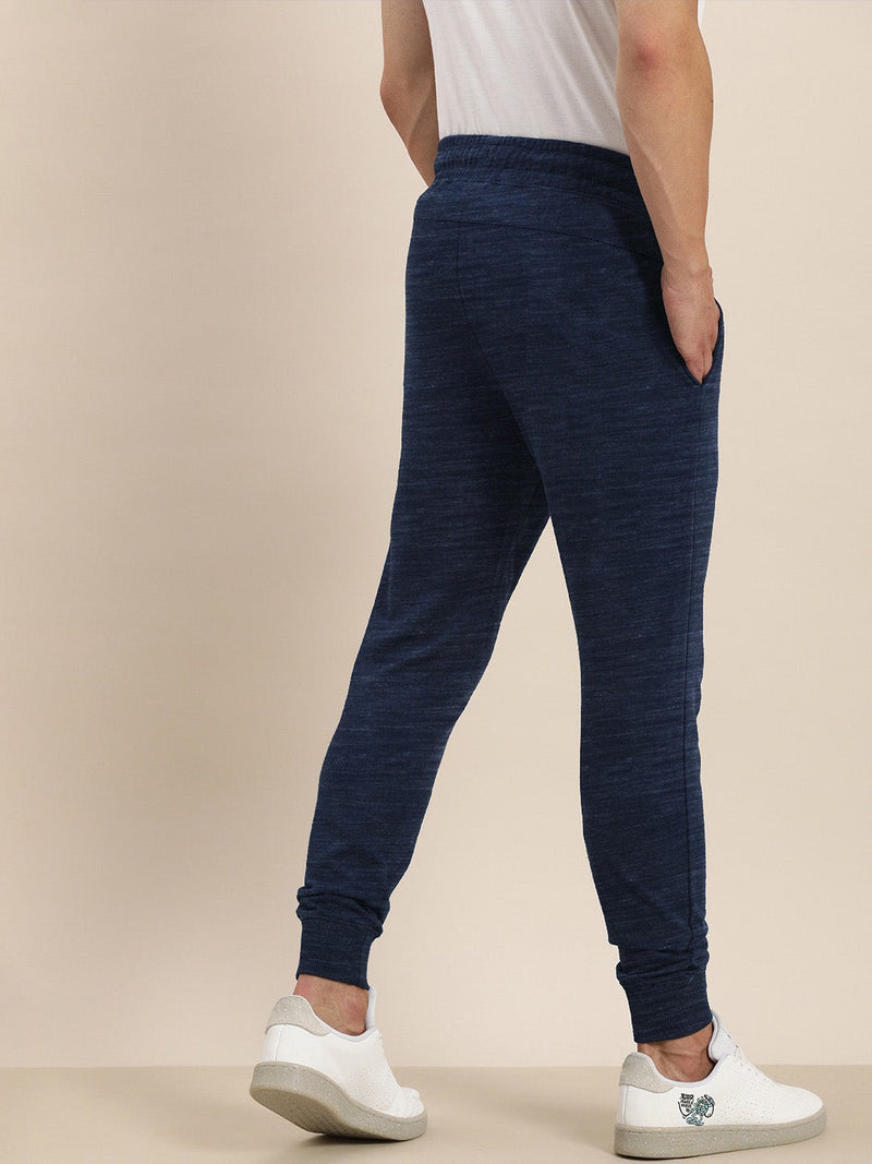 Next Slim Fit Terry Fleece Trouser For Men-Navy Melange-BR14748
