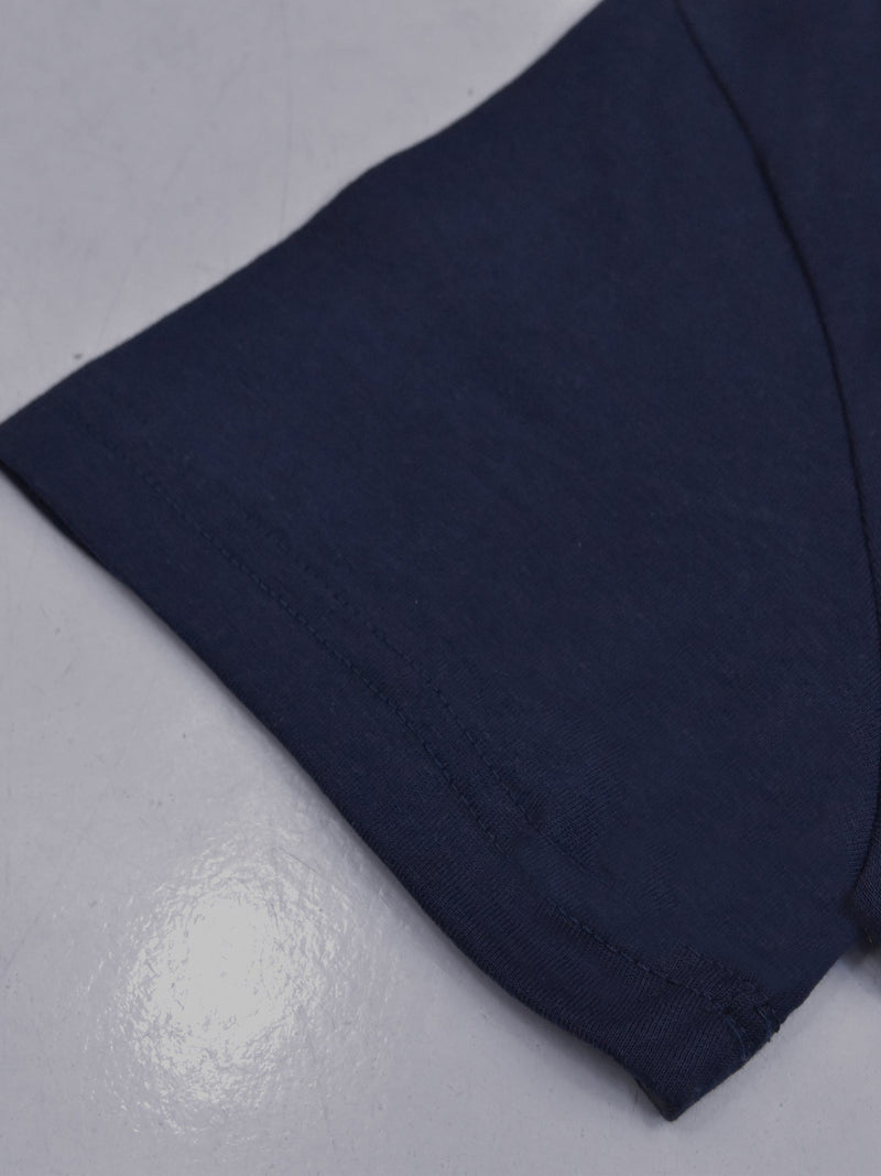 NXT Single Jersey Crew Neck Tee Shirt For Men-Dark Blue-BE16798