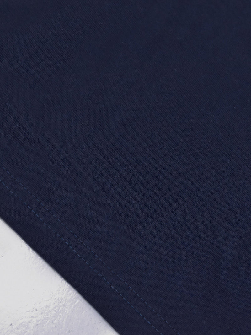 NXT Single Jersey Crew Neck Tee Shirt For Men-Dark Blue-BE16798