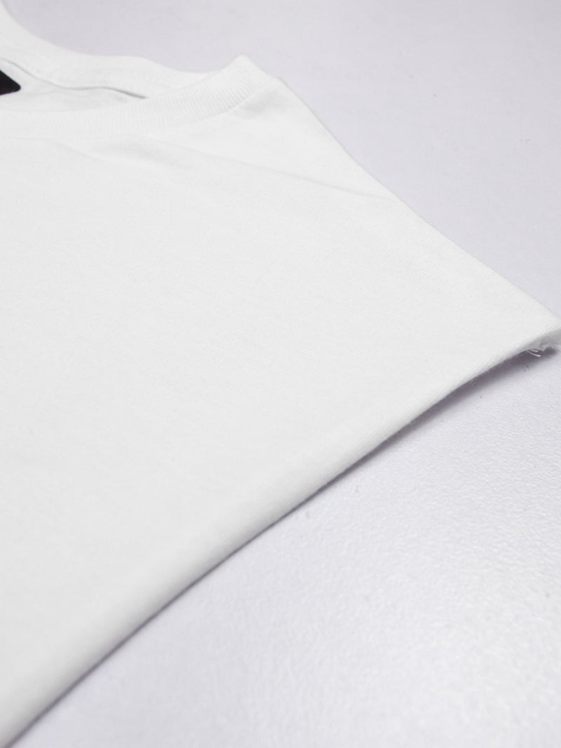 BB Single Jersey Sleeveless Tee Shirt For Men-White-BE16935