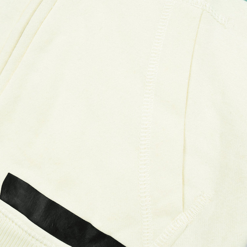 NK Slim Fit Stretchable Zipper Hoodie For Men-Light Yellow with Dark Zinc & Sky Panel-BE11042