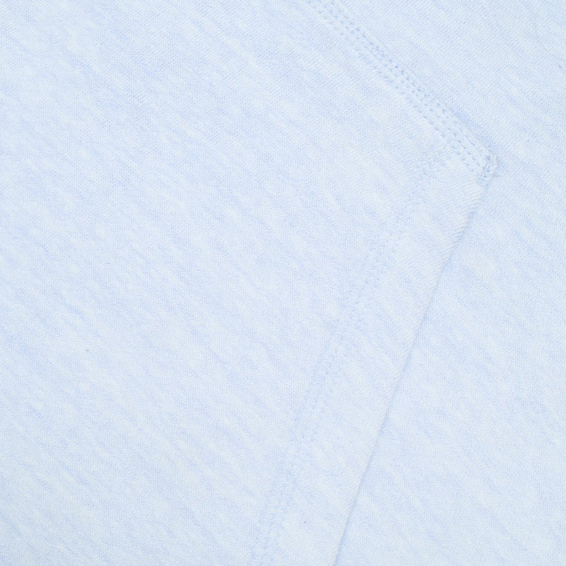 NYC Polo Fleece Cowl Neck Hoodie For Ladies-Sky Blue Melange-BE13721