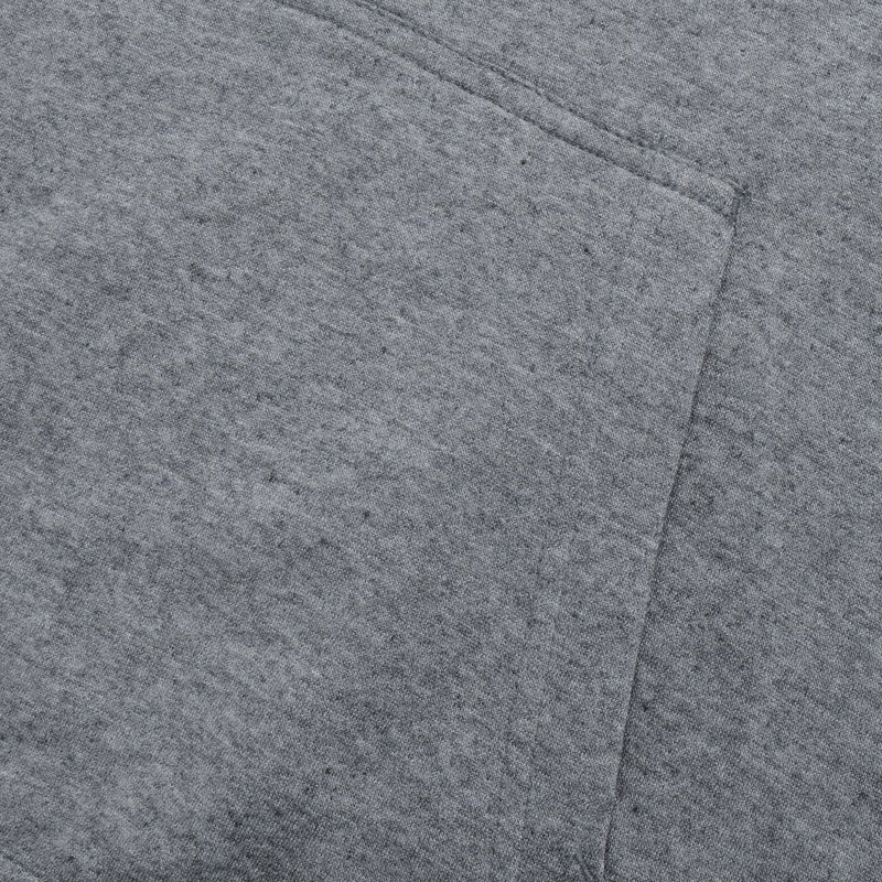 P&B Fleece Pullover Hoodie For Men-Charcoal Melange With Black Panel-BE13699