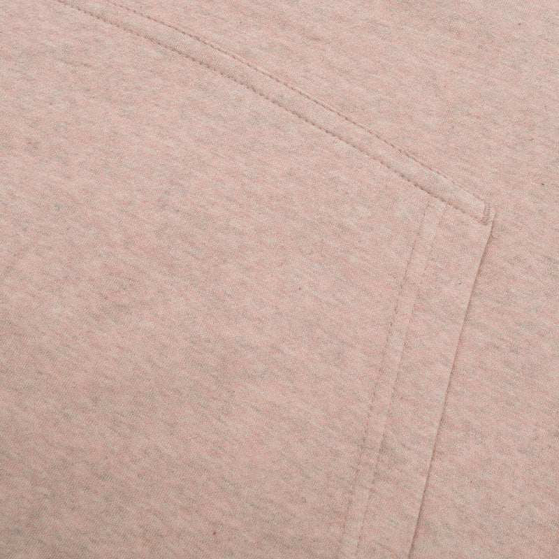 P&B Fleece Pullover Hoodie For Men-Peach Melange With Indigo Panel-BE13427